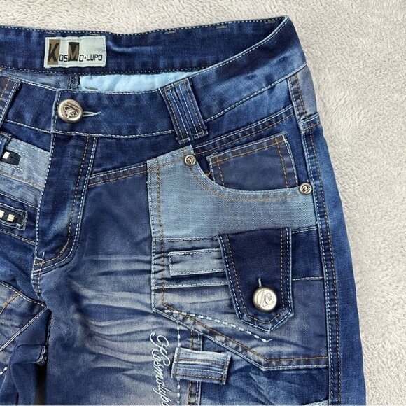 Kosmo Lupo Men's Denim Jeans Size 36x26.5 - Picture 9 of 15